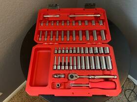Skt05301 Tekton Set 55-piece - 1/4 Inch Drive 6-point Socket And Ratchet