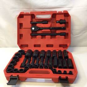 Tuzkozs202011161432 Tuzkozs 3/4 Inch Impact Socket Set Sae Drive Deep 6-point Cr-mo Alloy Steel