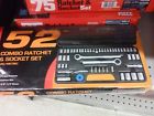 Unbranded 52pc Ratchet Socket Set Sae Metric 1 4 3 8 2 Drive Case Mechanics Spark 641799940063