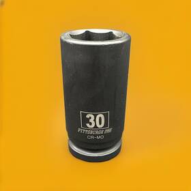 Uxcell 041814468358 3/4 Inch Drive By 30mm Deep Impact Socket 6-point Cr-mo Alloy Steel Metric