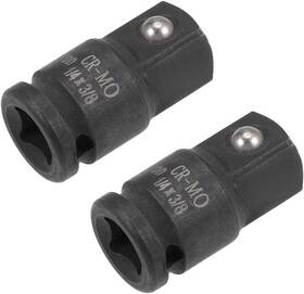 A19080900ux0379 Uxcell 2pcs 1/4 Inch Drive Female X 3/8 Male Impact Socket Adapter For Use With
