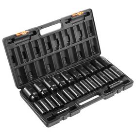 Cjtt26pcs12insd01v0-0812 Vevor 1/2 Inch 26-piece Impact Socket Set Deep 6-point Sockets Metric
