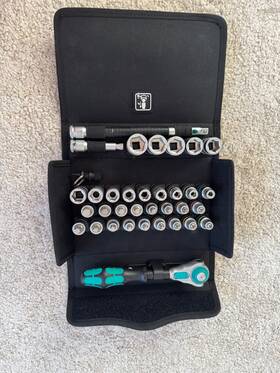 05003536001 Wera Ratchet Set 8100 Sb All-in Zyklop Speed 3/8 Inch