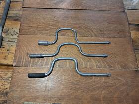 Os180 Western Lot Of 3 1/2 Inch And 3/8 Drive Speed Handle Wrench Used