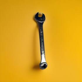 1lcw6 Westward 12mm Open/box End Task Forge Wrench Polished Chrome Vanadium Steel
