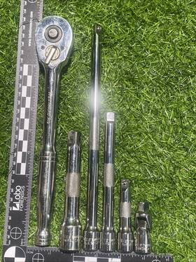 5mw38 Westward R12 1/2 Inch Ratchet 10 Long Quick Release Plus 5 Extensions