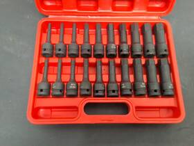 Ws012 Wett 1/2 Inch Drive Master Impact Hex Bit Set 20 Piece Driver Socket