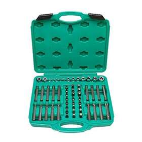 1893 Wiesemann 260496280188 Socket Wrench Set For All Common Screw Types 56 Pcs Inserts I 1/2 Inch