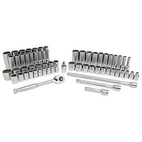 Wiha-33799 Wiha - 84-piece 1/2 Inch Drive Mm And Sae Socket Set Stainless Scratch Dent