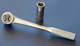 Bd-618 Williams Vtg Jh Superratchet B-52 3/8 Inch Dr 2 6pt 9/16 Socket