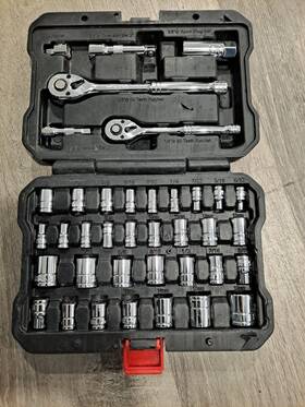 W003067a Workpro Socket Set 1/4 Inch And 3/8 Drive Sockets 3/8-inch Reversible
