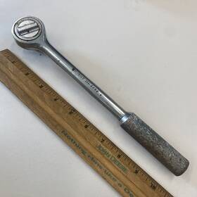 Bn4273 Wright Vintage Usa Made 1/2 Inch Ratchet No. 4426 Knurled Handle