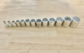 Wright Tool 076799003782 12 Point Socket Set 13 Piece 3/8 Inch Drive Sae 1/4 To 1 No Skipped