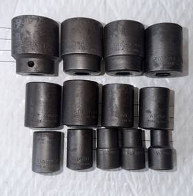 Wright Tool 076799004666 1/2 Drive 6 Point Standard Impact Socket Set 13 Pc 7/16 To 1/4