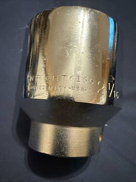 6166 Wright Tool 2-1/16 Inch 3/4 Drive Standard Socket 12-point Usa