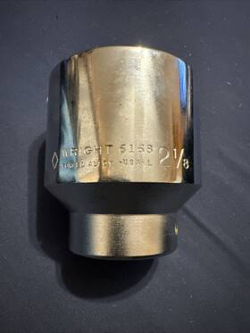 6168 Wright Tool 2-1/8 Inch 3/4 Drive Standard Socket 12-point Usa