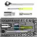 Xhn7624890621770mk Unbranded Generic 40 Pieces Socket Sleeve Wrench Combination Set Motorcycle Repair Tool P5m1