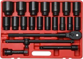 Zoyakki 313040251227 3/4 Inch Drive Impact Socket Set 21 Piece Deep Assortment 6-point Size