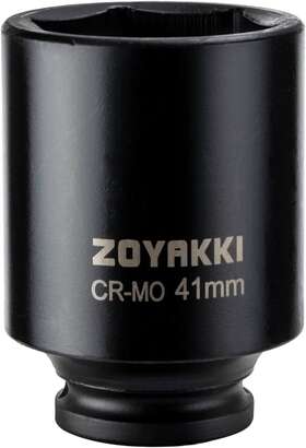 Zoyakki 705353463136 1/2 Inch Drive X 41 Mm Deep 6 Pt Impact Socket Cr-mo 1/2-inch Poin