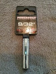 Powerbuilt 1/4" Drive X 9/32" Point Sae Deep Socket - 648292. Fixed Price $8.00.
