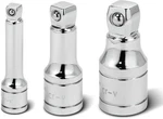 Powerbuilt 1/2-INCH Drive Wobble Extension Set, 1/4",3/8",1/2"DR., Silver. Fixed Price $21.75.