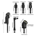 105 Degree Right Angle Drill Bit Hex Shank Socket Adapter Set 1/4" 3/8" 1/2" 6PC. Fixed Price $9.26.