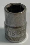 Dewalt 7/16" X 3/8" Dr Shallow Chrome Socket Pt 88-977D.. Fixed Price $11.99.