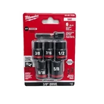 Milwaukee 49-66-7035 Shockwave 3/8" Impact Duty Drive Sae Socket Set Pc. Fixed Price $29.97.