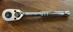 Vintage Husky 1/4" Drive Quick Release Ratchet Push Button 20800 Made Usa. Fixed Price $17.50.