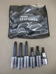 Sears Craftsman Usa 942686 6PC Screwdriver Bit Set 3/8" Phillips, Slotted. Fixed Price $30.00.