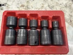 Snap On 205IPF 3/8" Drive Pc Sae 6PT Impact Swivel Socket Set 7/16-5/8 + 3/4. Fixed Price $110.00.