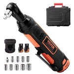 3/8" Cordless Electric Ratchet Wrench SET,12V 33 Ft-lbs Power Tool Kit. Fixed Price $84.00.
