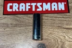 Craftsman S-ae 43589 1/2 Deep Socket 1/4 Drive, 6 Pt Ultrasonic Cleaned. Fixed Price $10.95.