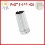 Powerbuilt 640841 1/2-INCH Drive 27MM Deep Socket, Silver. Fixed Price $12.62.