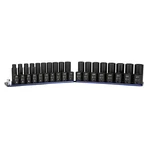 Capri Tools 1/2 In. Drive Shallow/deep Impact Socket Set Rail, Metric, 36-PC. Fixed Price $149.99.