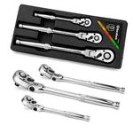 Duratech 3PIECE Flexhead Set, 1/4", 3/8", 1/2" Drive Ratchet, 72TOOTH.... Fixed Price $84.62.