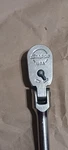 Snap-on Flex-head Ratcheting Steel Wrench Usa Single Piece Silver Yellow Handle. Fixed Price $90.00.