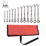 12PCS Flexible Head Ratcheting Spanner Auto Wrench 8-19MM Combination Tools Kit. Fixed Price $32.87.
