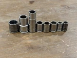8PC Vintage Husky Socket Lot Ct Cb Cm Series 1/2 5/8 7/16 5/16 Usa Made. Fixed Price $45.00.