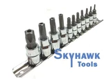 11-PC 5 Point Star Torx Sockets Tamper Proof Security Bits 1/4" Dr & 3/8" Set. Fixed Price $21.99.