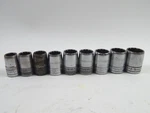 Sk Tools 1/2" Drive 12PT* Sae Shallow Socket Set 9/16" 15/16" Vintage Usa 9PC. Fixed Price $34.95.
