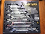 Craftsman Professional Usa 12PC Sae Long Pattern Combination Wrench Set 42230. Fixed Price $500.00.
