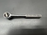 (h) Vintage Sears 43783 1/4" Drive Knurled Ratchet Round Head - Vgc. Fixed Price $19.99.