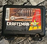 Craftsman 9 34781 12 Pc 1/4" Drive Sae Deep Socket Wrench Set Ratchet Hard Case. Fixed Price $45.50.