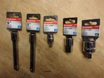5PC. Crescent Socket Adapter Set--see Pics For Info ... Fixed Price $25.00.