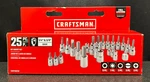 Craftsman CMMT99258 1/4" & 3/8" Drive Piece Bit Socket Set New Free Shipping. Fixed Price $38.99.