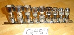 Snap-on Tools 9 Piece 3/8 Drive Sae Swivel Short 6-POINT Socket Set 5/16 13/16. Fixed Price $360.00.