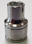 New 8MM Blue Point Tools BLPSM388 Metric 6 3/8" Drive Chrome Socket. Fixed Price $8.99.