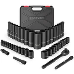 Eastvolt 46 Pieces Drive Socket Ratchet Wrench Set, Mechanic Tool Kits With 7.... Fixed Price $60.60.