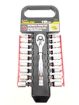 Trades Pro 19PC. Sae/metric Ratchet Socket Wrench Repair Tool Set 1/4" #836621. Fixed Price $16.00.